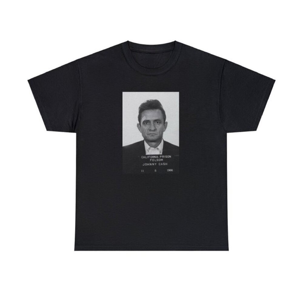 Johnny Cash Unisex Heavy Cotton Tee Celebrity T Shirt